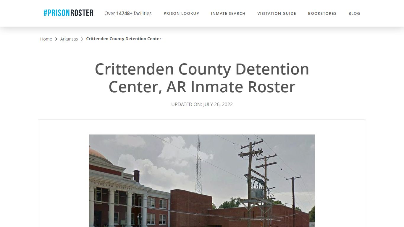 Crittenden County Detention Center, AR Inmate Roster